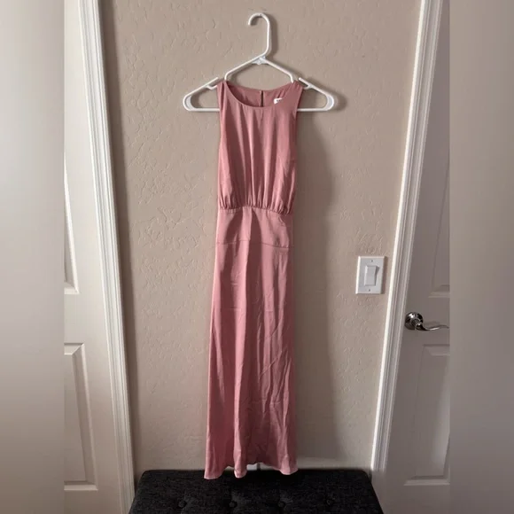 Express | Dresses | Express Pink Sheath Halter Maxi Dress | Poshmark